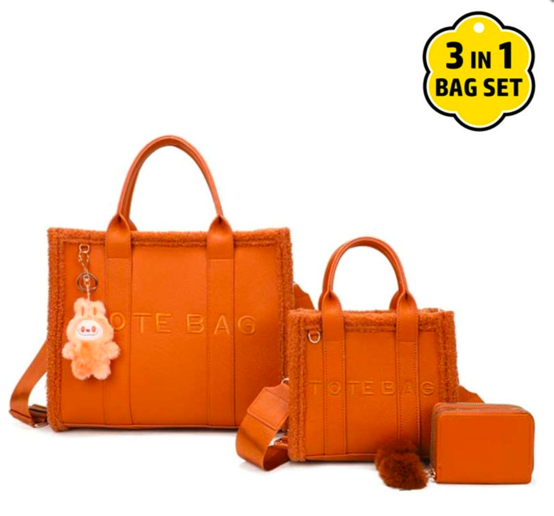 3 pc TOTE BAG set
