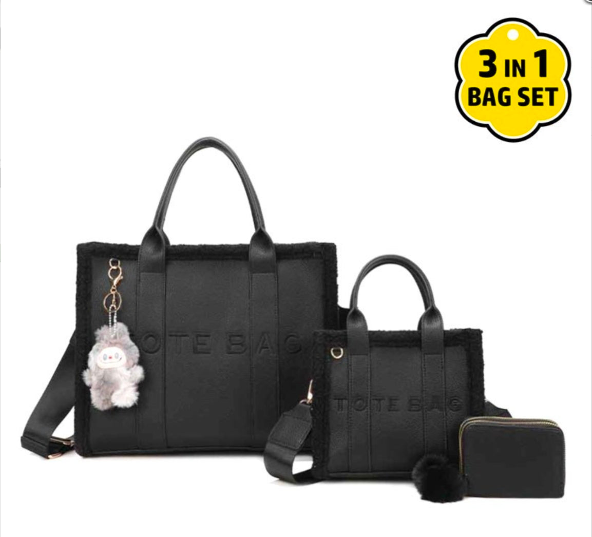 3 pc TOTE BAG set