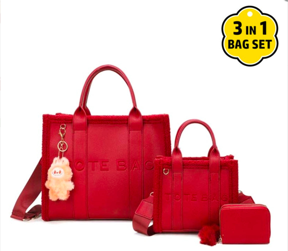3 pc TOTE BAG set