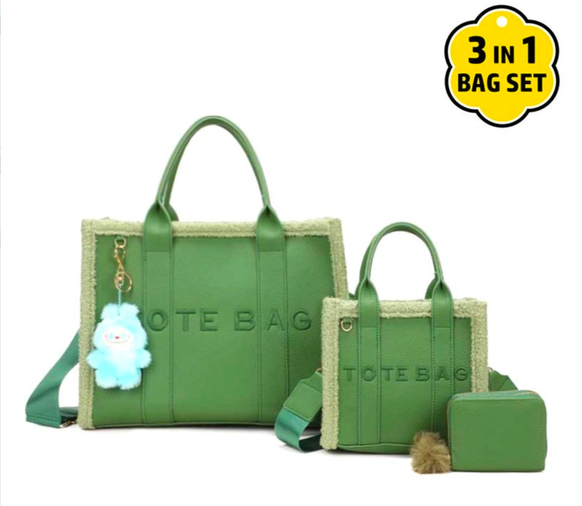 3 pc TOTE BAG set