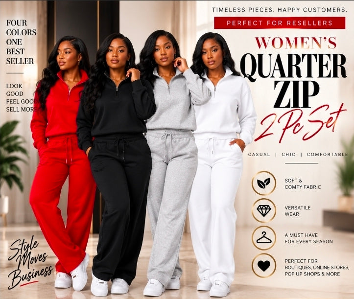 QUARTER ZIP 2 PC(PRE ORDER)