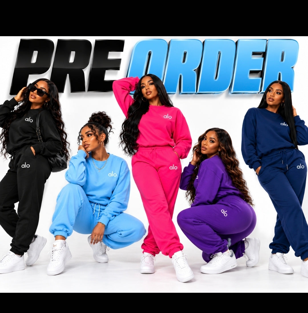 PRE-ORDER CREW NECK SWEATSUIT 2 PC